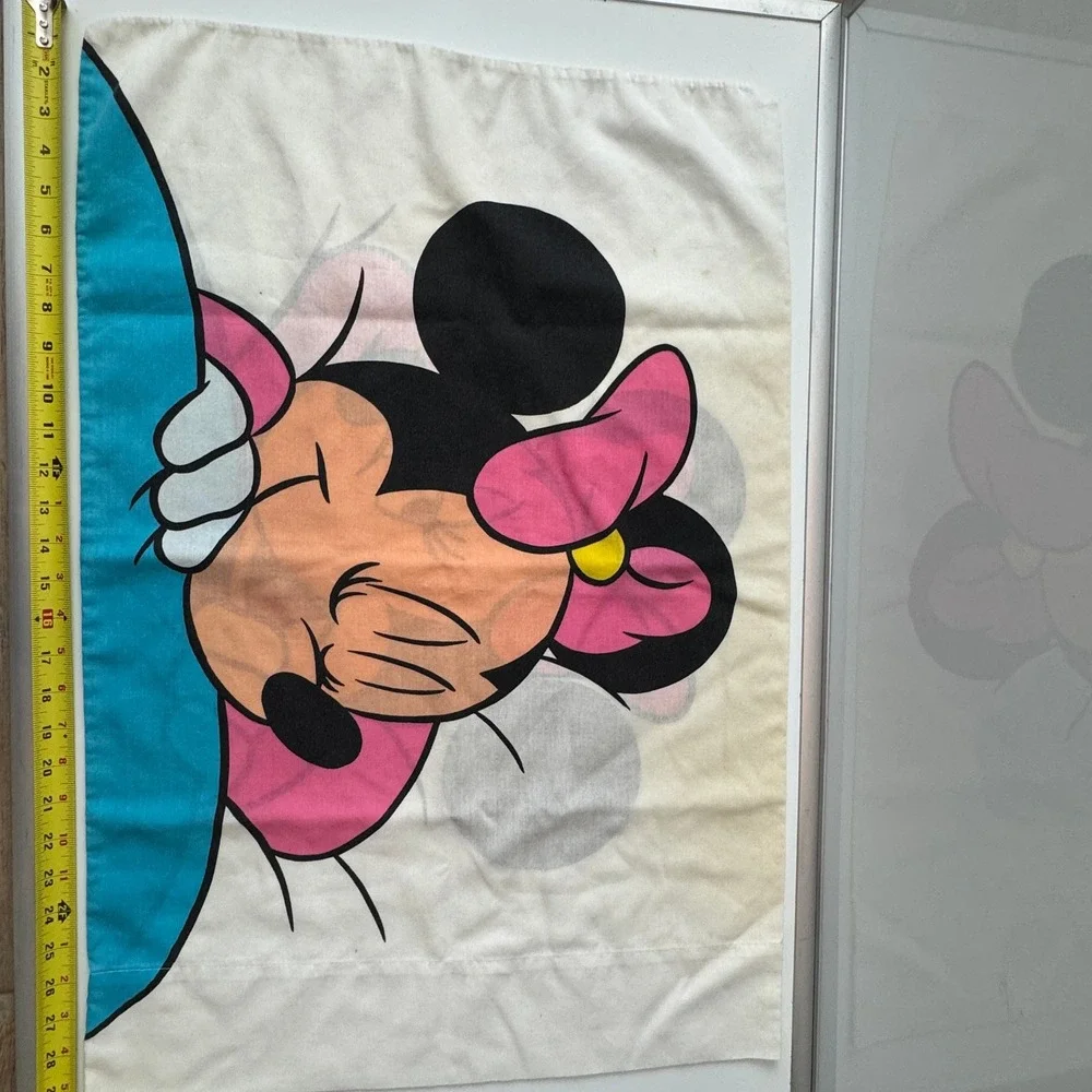 Vintage Disney Minnie Mouse Pillowcase Cartoon Character Pillow Case Single‎